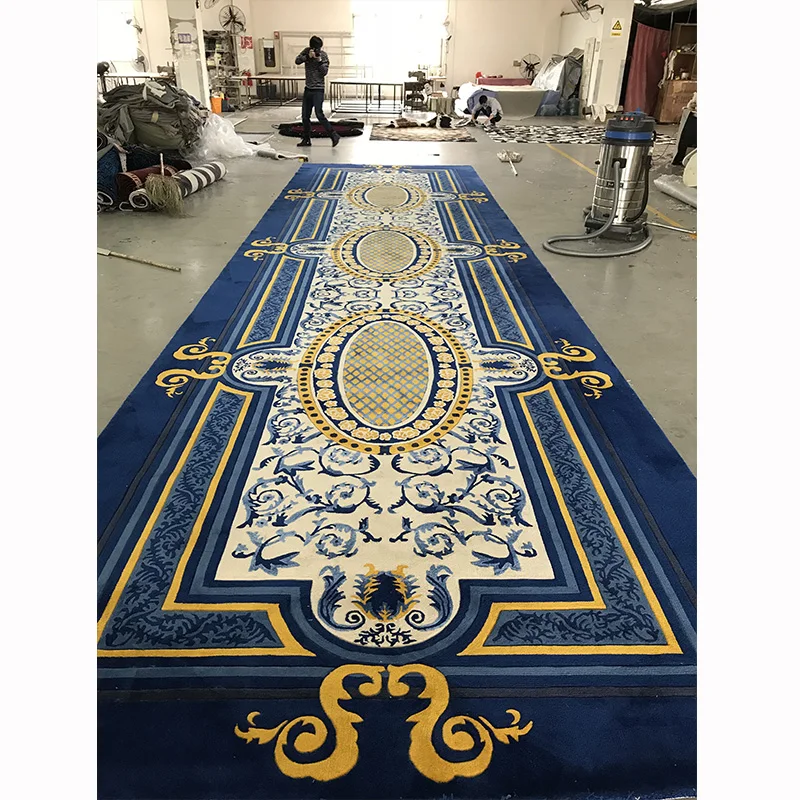 High Quality Customized Handmade Carpet Arabic Style Soft Carpet Luxury Corridor Hotel or Villa Carpet