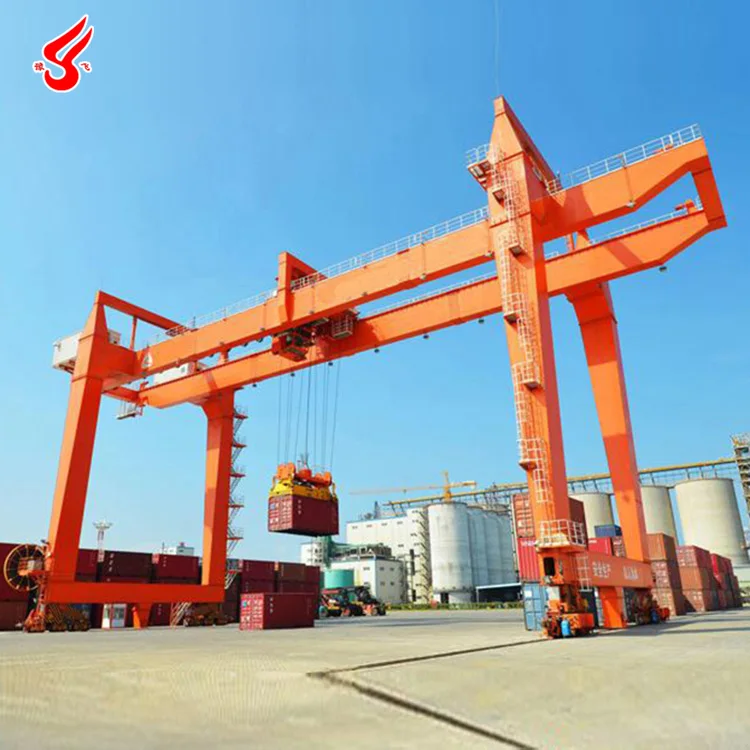 ISO FEM Standards Rail Mounted Gantry Crane RMG Container Crane for Sale