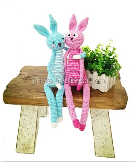 Happy Bunny 100% cotton yarn crochet kit for DIY