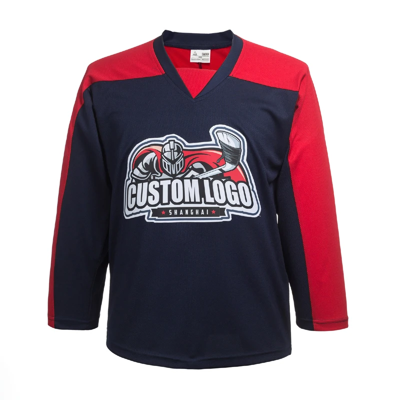 COLDOUTDOOR red ice hockey jersey with a logo accept put your name and  number