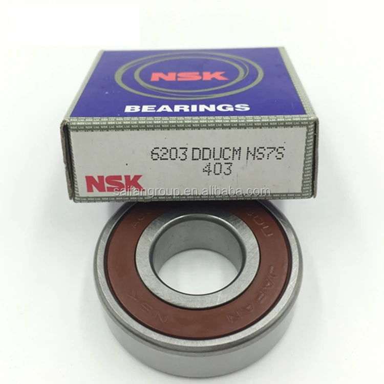 62012RS Genuine NSK Bearing 12mmX32mmX10mm Sealed Metric Ball Bearing 6201-2RS 