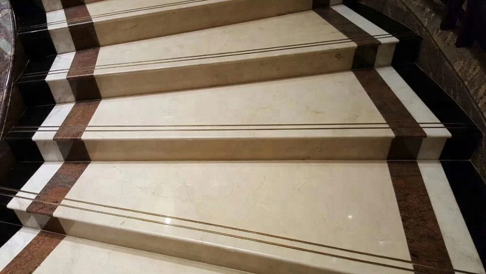 Мраморная лестница crema marfil мраморная бежевого цвета для украшения