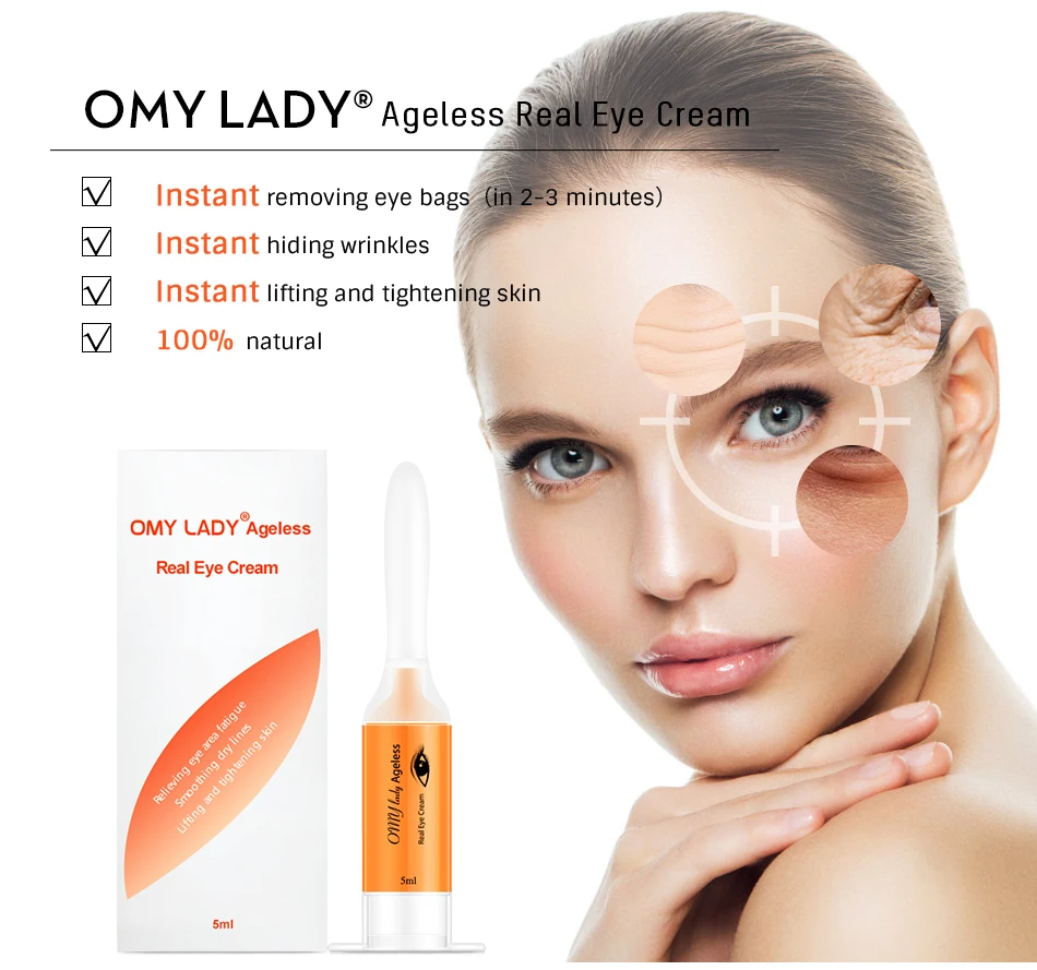 Omylady Oem Private Label Instant Lift Eye Care Best 60 Seconds Anti Aging And Anti Wrinkle