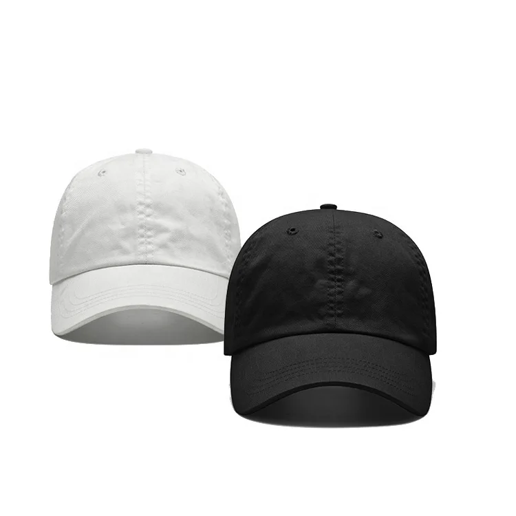 Source Wholesale unisex blank dad hat plain black white baseball cap and hat  men on m.