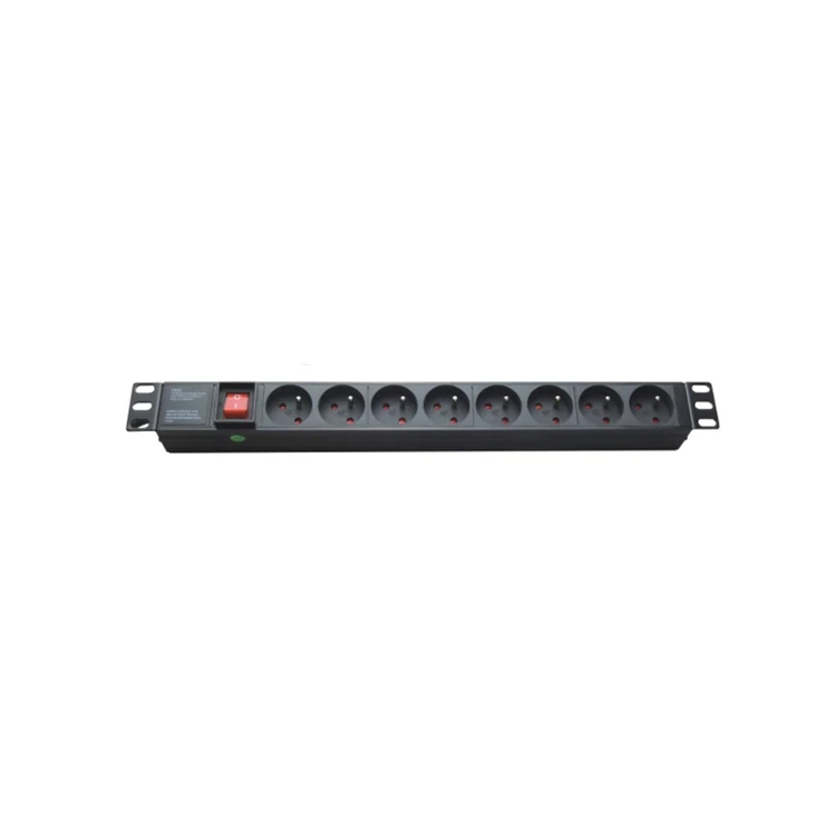 France Type 16a 3 Pin Universal Power Strip PDU Extension Socket