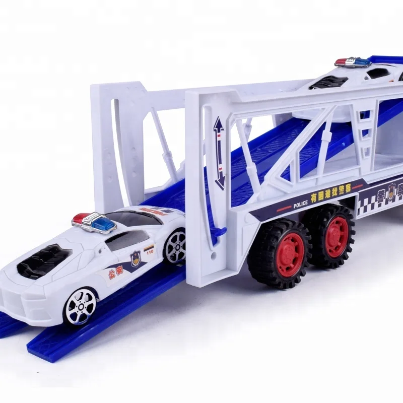 
 4 шт пластиковые литья под давлением полиции армии фрикционная игрушка грузовых автомобилей для детей ролевая игра  