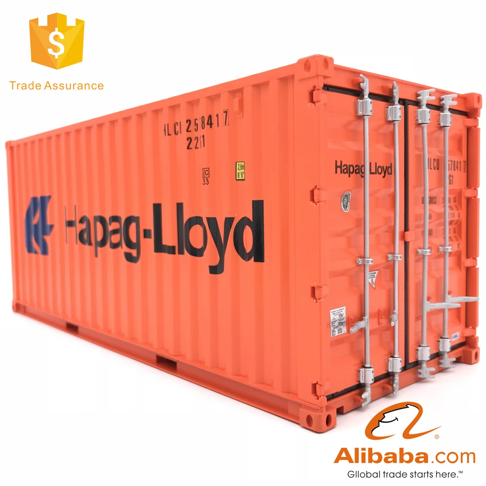 【A】1/20 Plastic gift Hapag Lioyd container model miniature shipping