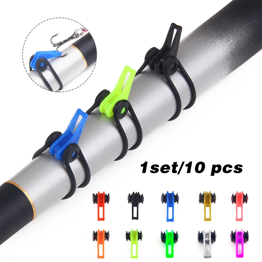 Details about   10pcs Sport Fishing Rod Easy Hook Keeper Holder Adjustable Tackle O3 