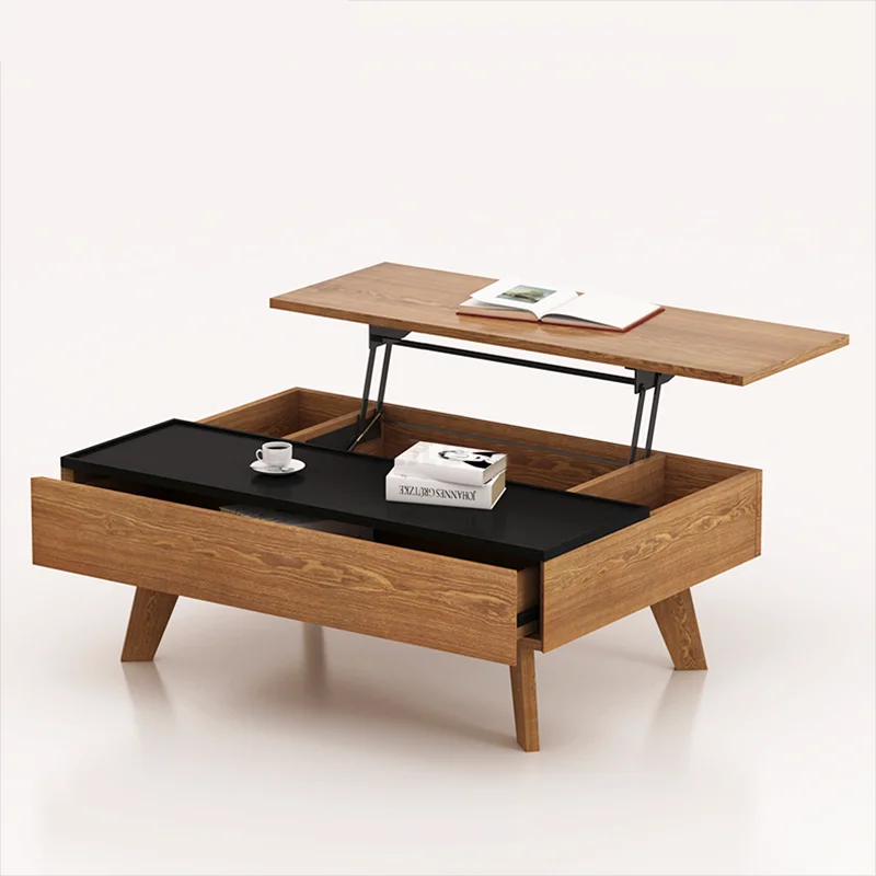 Lift up Top Large Coffee Table DIY Hardware Fitting Furniture Mechanism Gas Hydraulic Hinge Black Transformable Table Mechanism