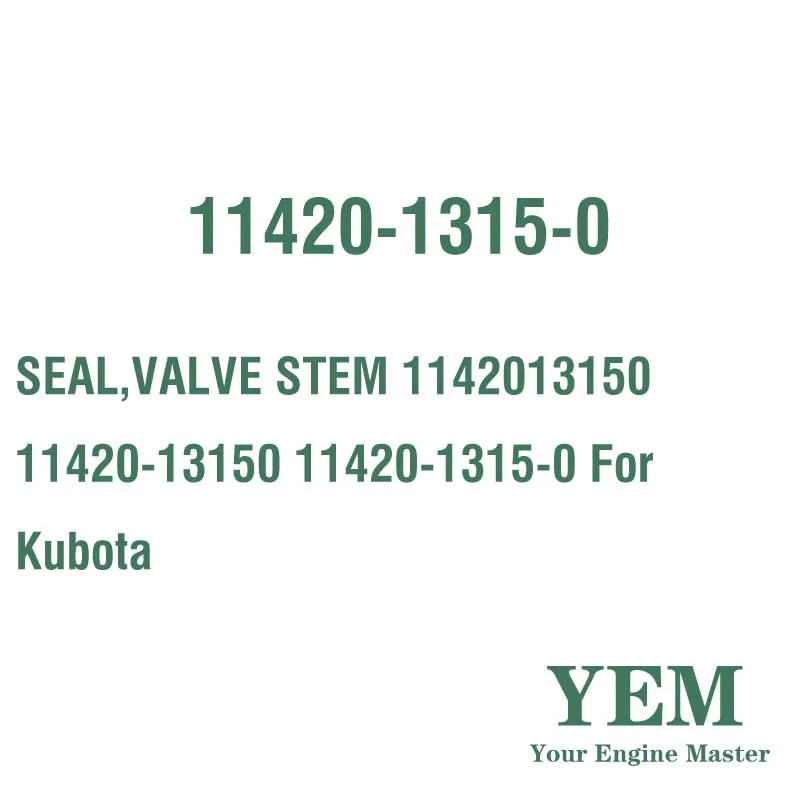 SEAL VALVE STEM 1142013150 11420-13150 11420-1315-0 for Kubota