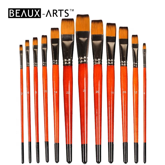 Набор кистей для акриловой акварельной масляной живописи, 6 шт.