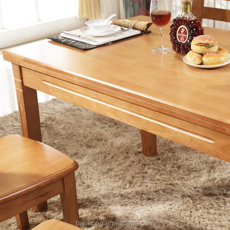 Solid Wood Square Dining Table Set