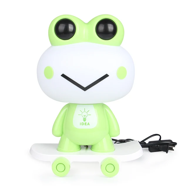 Xiaoboxing wholesale China factory ABS plastic green animal eye-protecting led kids cartoon light desk lamps for sale