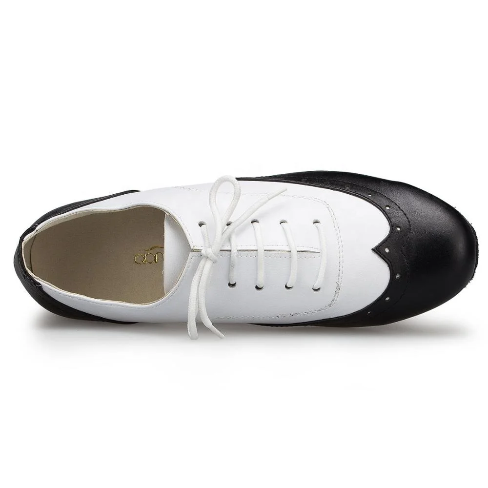 
Черный плюс Белая обувь из натуральной кожи на высоком каблуке 2,5 см мужские туфли для латинских танцев 