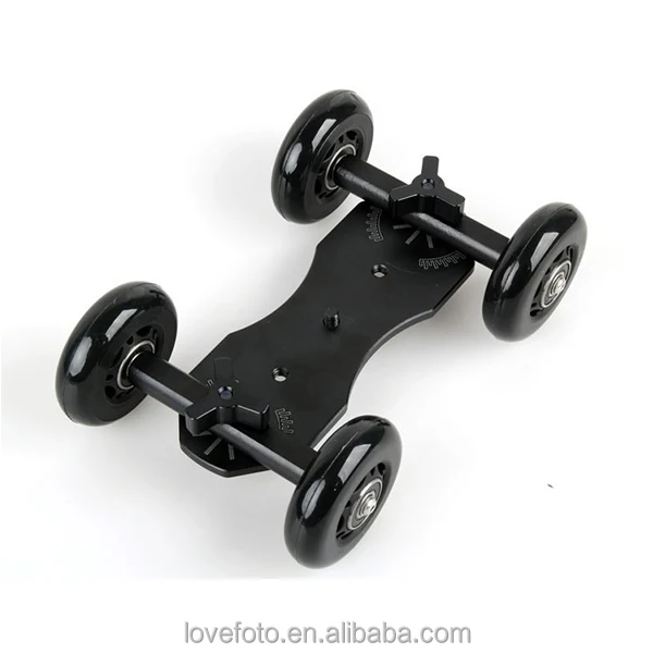 Mini Desktop Camera Rail Car Table Dolly Car Video Slider Track for DSLR