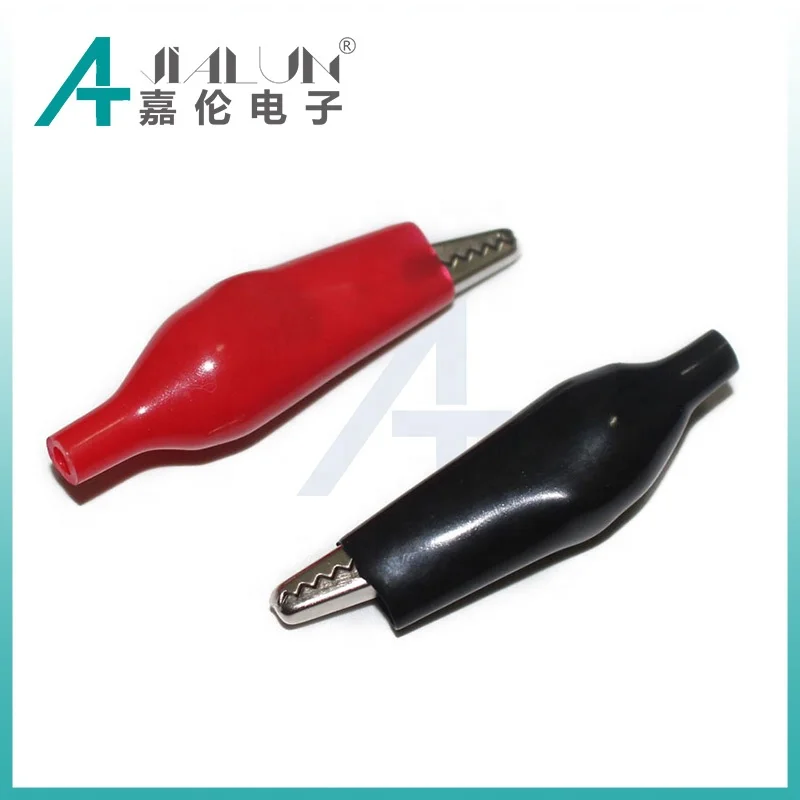 JIALUN пластиковый маленький зажим типа крокодил для тестовых проводов соединительные провода