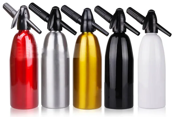 Bottiglie di sifone vintage per soda e seltz con colori rari