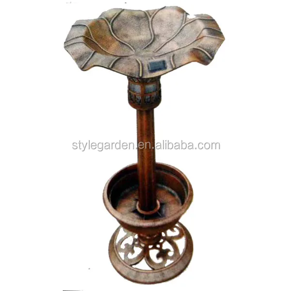 3 в 1 пластиковая садовая баня для птиц с солнечным светом и