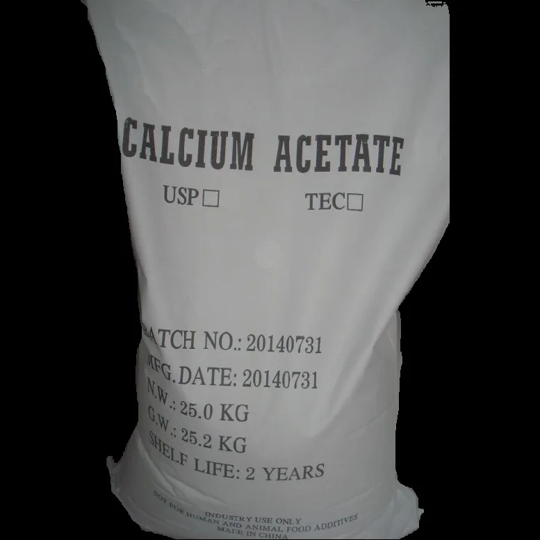 Food Additive Calcium Acetate Acetic Acid Calcium Manufacturer