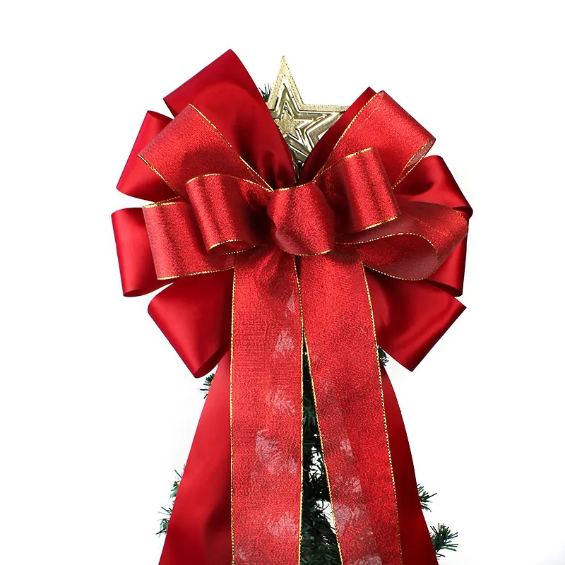 クリスマスツリーリボン装飾クリスマスのための大きな赤いクリスマスリボンの弓 Buy ビッグクリスマスリボン弓 赤クリスマスリボン クリスマスツリー リボン Product On Alibaba Com