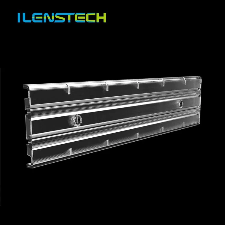 8 Leds Linear Asymmetrical Lens 10x65 Degree Led Optical Lens