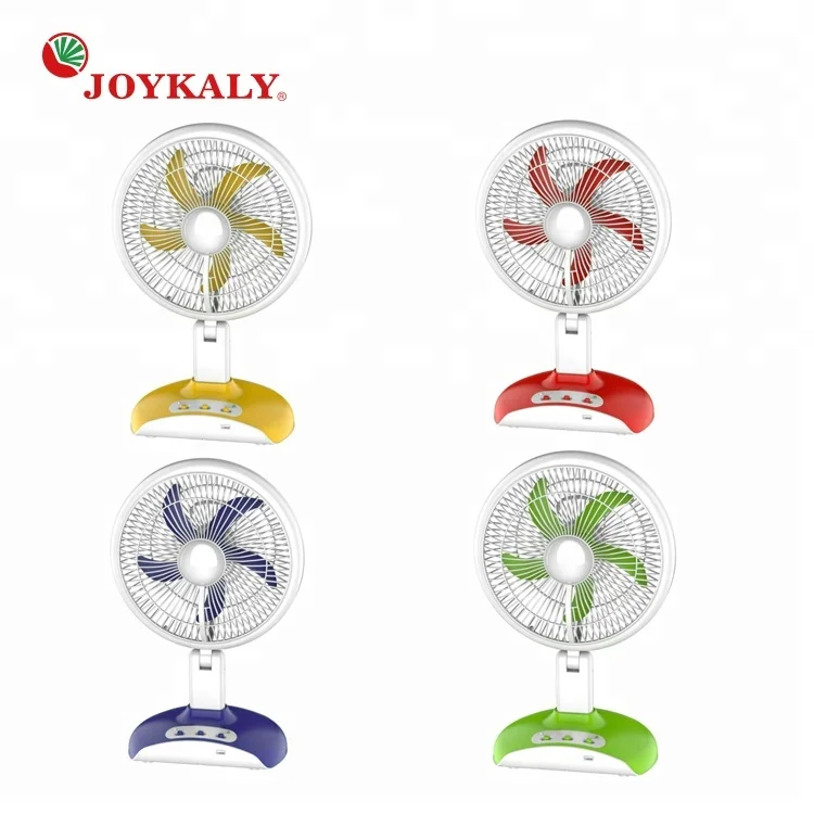 Joykaly Brand Hot Selling AC DC Multi Function Powerful 36 LED Rechargeable Standing Fan
