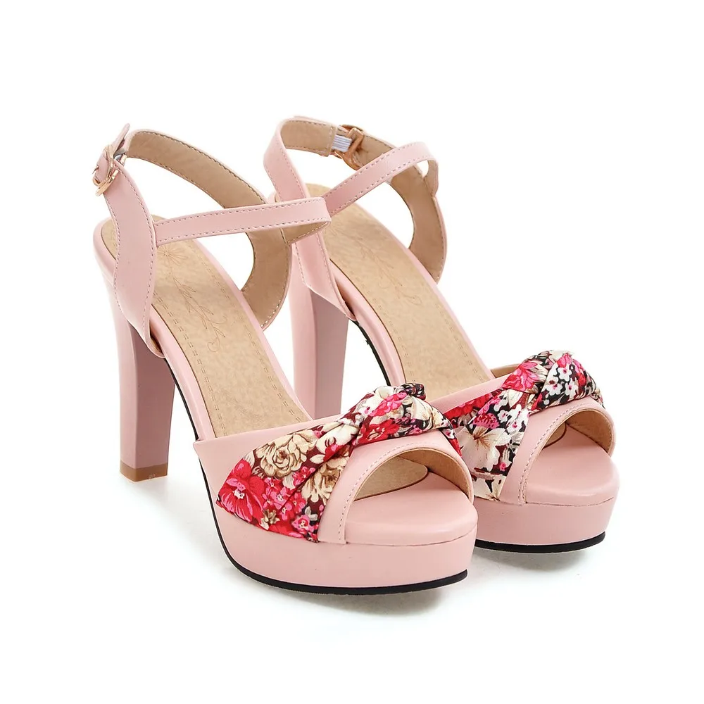 Бантом Туфли на высоком каблуке женские босоножки