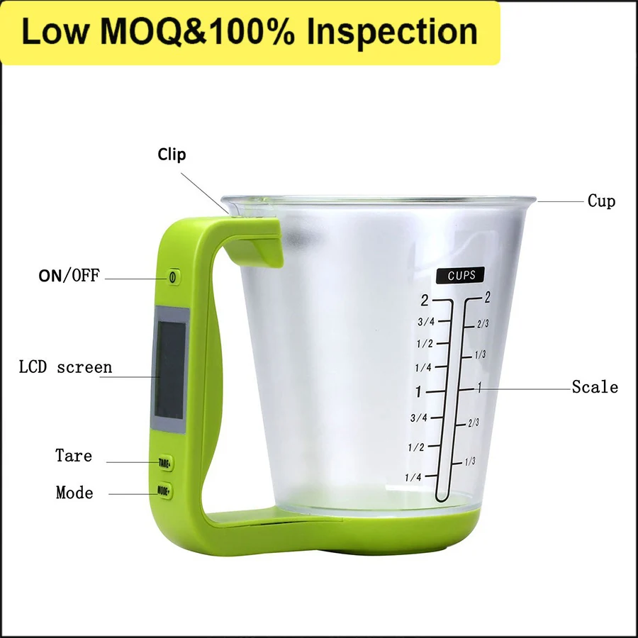 Bathroom Kitchen Scales Digital Beaker Electronic Tool With LCD Display  Temperature Measurement Cups Hostweigh Measuring Cup Kitchen Scales Q231020  From Ethereall, $7.85