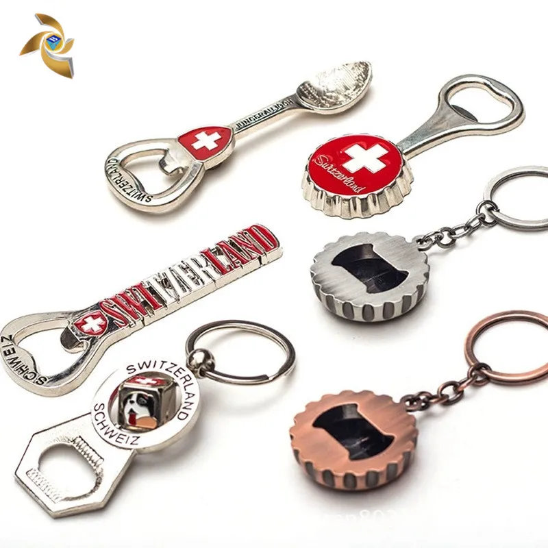 
Высококачественная металлическая открывалка для бутылок в форме крышки пива с логотипом на заказ 