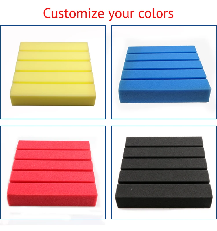 Черные огнестойкие звукоизоляционные плитки высокой плотности акустические панели из пенополиэстера для студийной записи музыки