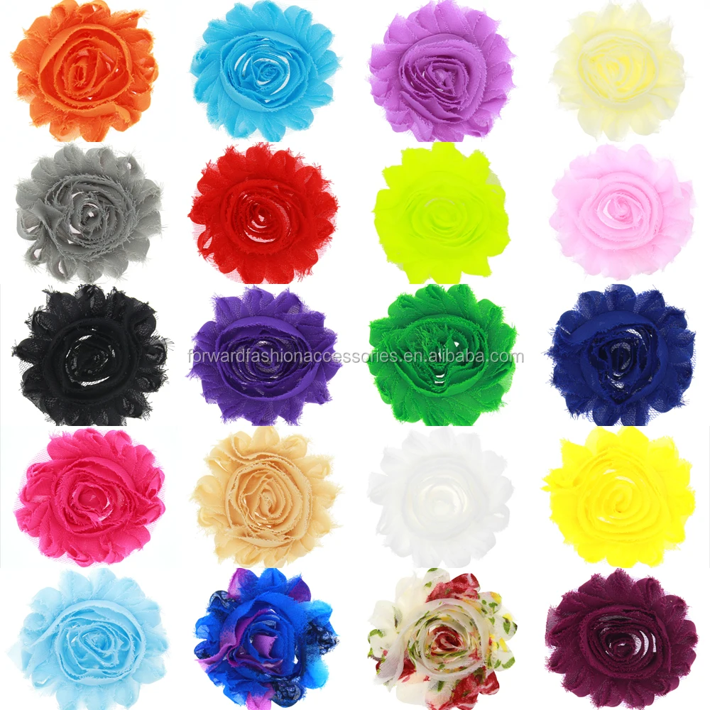 Высококачественные потертые шифоновые цветы ручной работы, аксессуары «сделай сам» для детских лент для волос