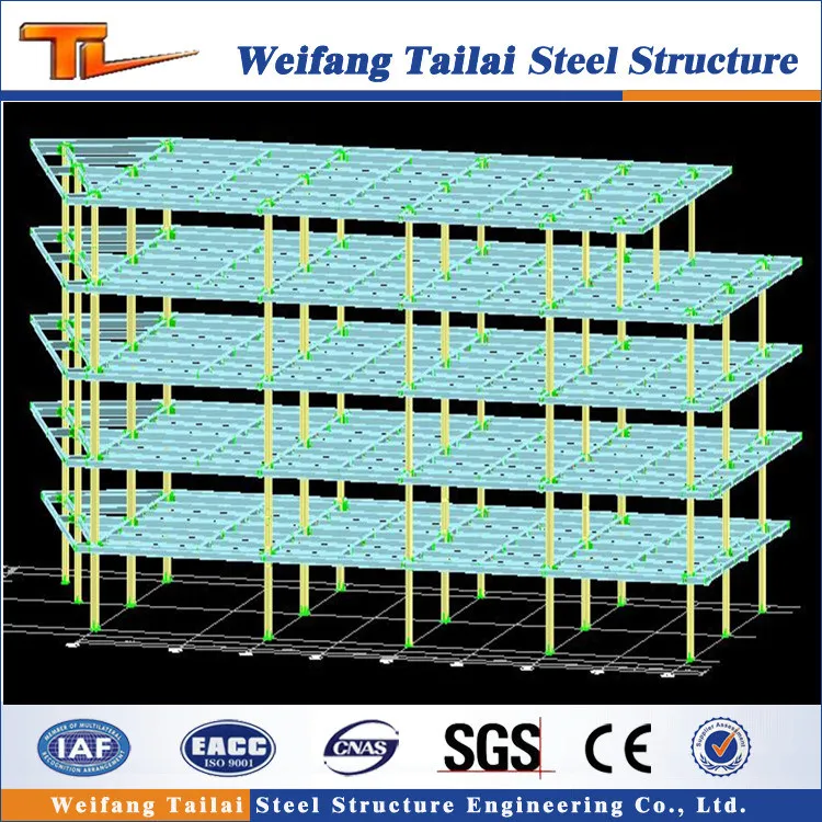 Steel Structure Office with Multi Storey Construction Building Projects Made by Factory