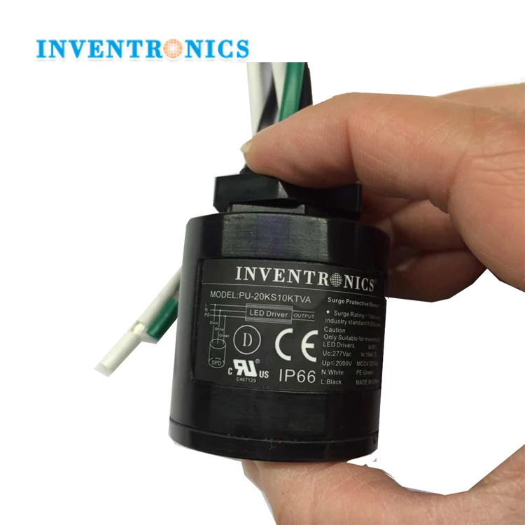 PY-20KS10KTTN IP66 347Vac 15kA Max 10kA светодиодный драйвер, сетевой фильтр СПД Inventronics DC устройство защиты от перенапряжения