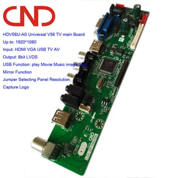 CND cheap price HDV56U universal lcd tv motherboard 12v power supply