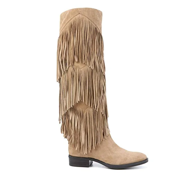 Thicker Rubber Sole Genuine Suede 