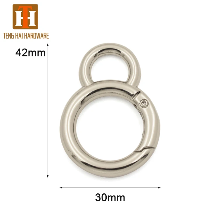 handbag buckle ring metal gate o
