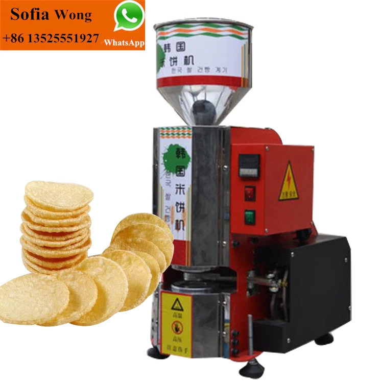 Automatic Popped Rice Cracker Making Machine Korean Rice Cake Maker Manufacturers Promote Rice Cake Machine