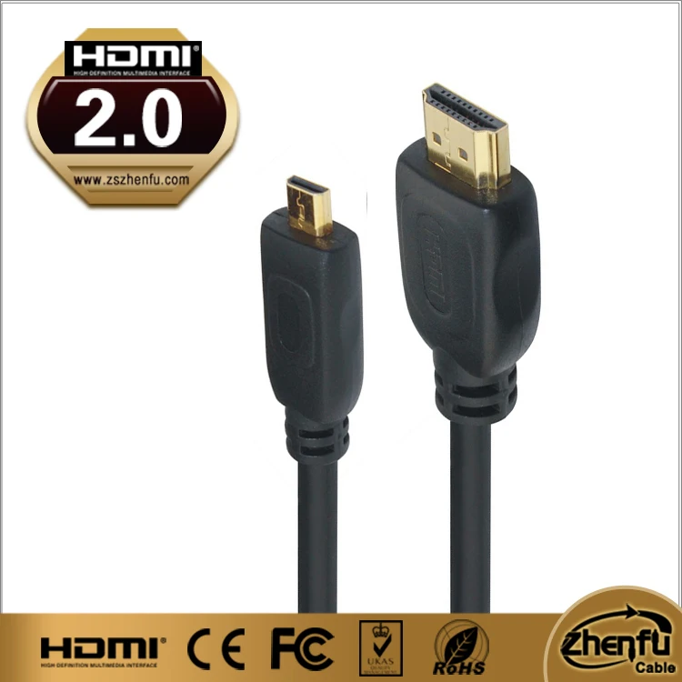 High Speed Hdmi Cable Oem 24k Gold Plated Micro hdmi Adapter Type D to  Type a Micro HDMI Cable 4k 60Hz for Hdtv