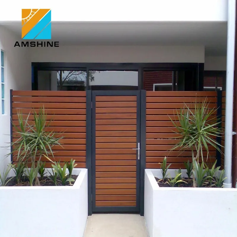 Different Style Easily Assembled Building Ventilation Black Aluminum Fence