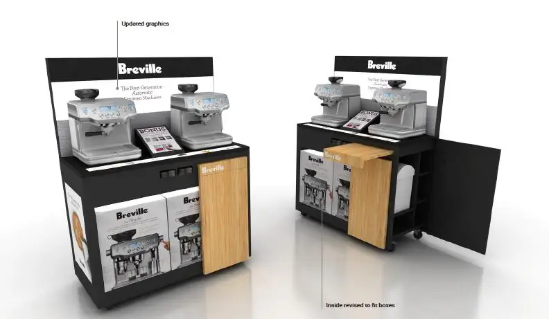 Timber Display Stand for Coffee Machine