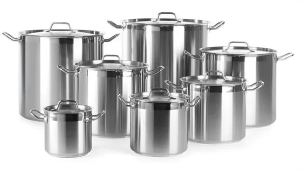 Кастрюля без крышки de buyer 18,3л, 36см. Профессиональная посуда для готовки. Сковорода paderno 18=10. Кастрюля на плите. Кастрюля maco rxp083wol.