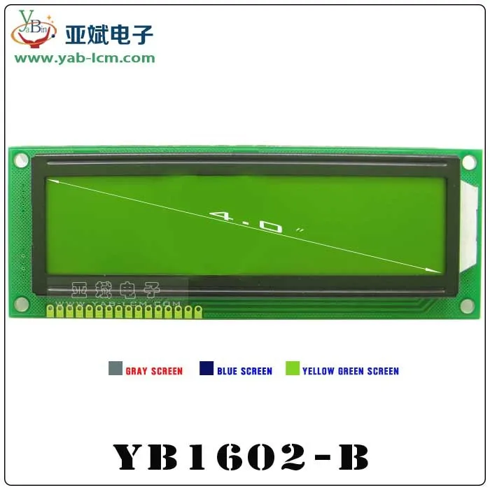 16x2 1602 Big Size Character Cheap Lcd Module With Yellow Green Background Buy 16 2液晶 16 2大きな文字のlcdモジュール キャラクタlcdモジュール16 2 Product On Alibaba Com