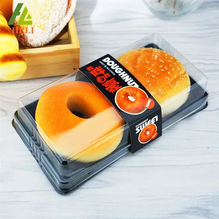 シングルドーナツボックスOEMデザインプラスチック食品カスタム