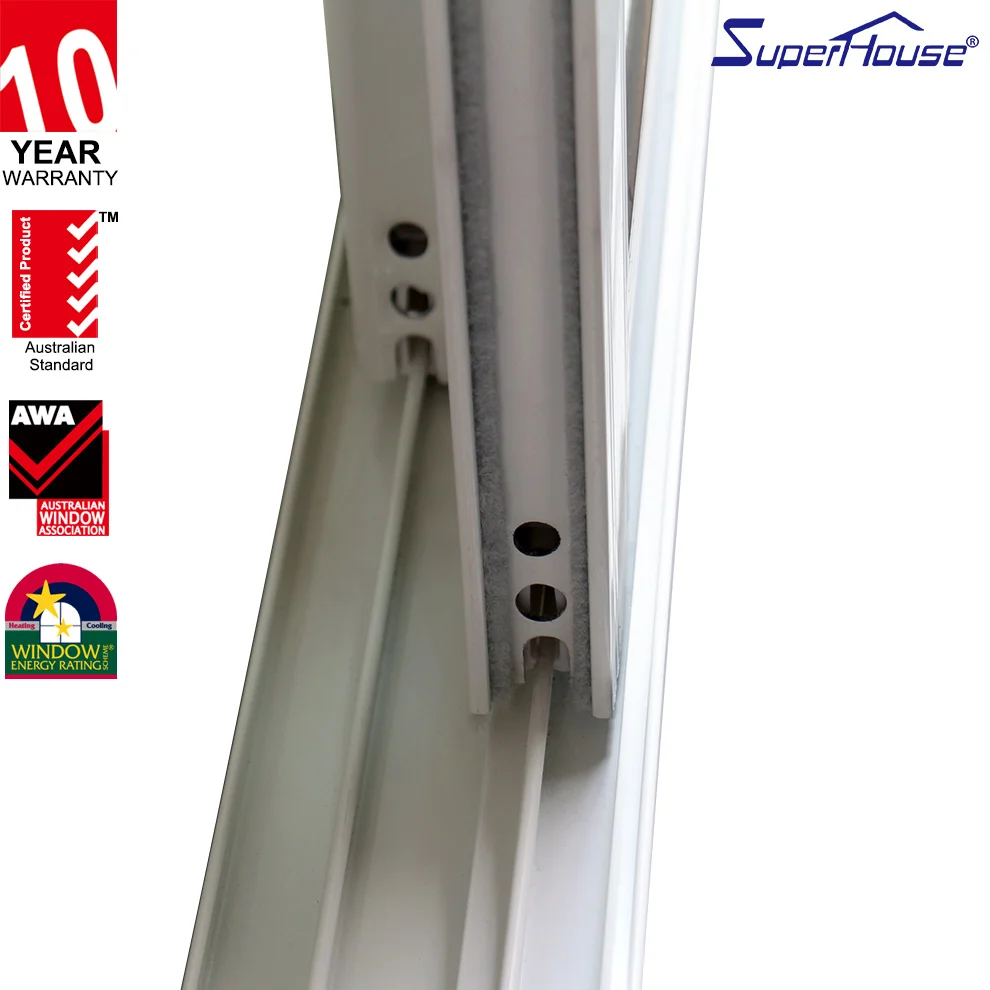 USA Standard double glass window aluminium sliding window