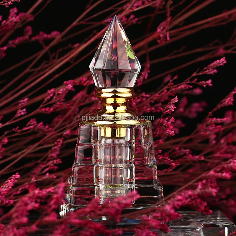 3ML Pyramid Shaped Crystal Perfume Bottle Fairytale Style