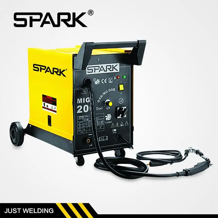 Amazon.com: Reboot Mig Soldador de aluminio 5 en 1 200 AMP MIG200DP Máquina  de soldadura de núcleo de flujo 2T/4T Control DSP de pulso 220 V sin gas  IGBT Inversor Control sin