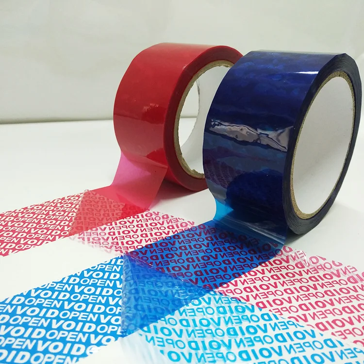 One Time Use Tamper Evident Packing Tape with Text VOIDOPEN