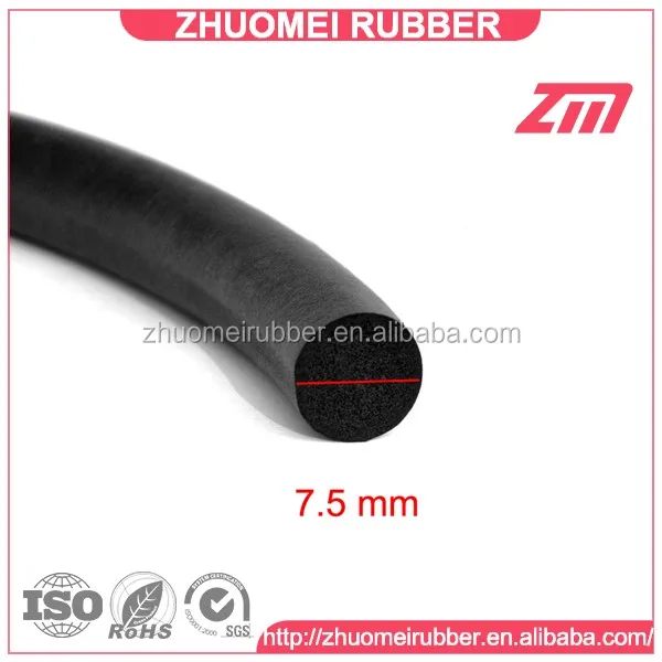 round shape solid or sponge rubber cord