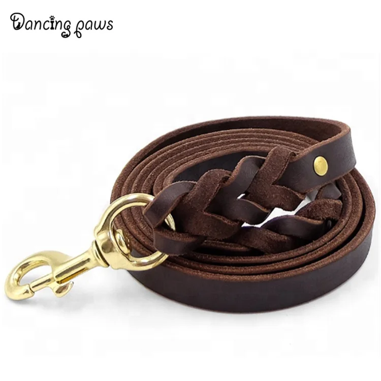 Высокое качество Экологичная роскошь натуральная кожа Выдвижной Поводок для