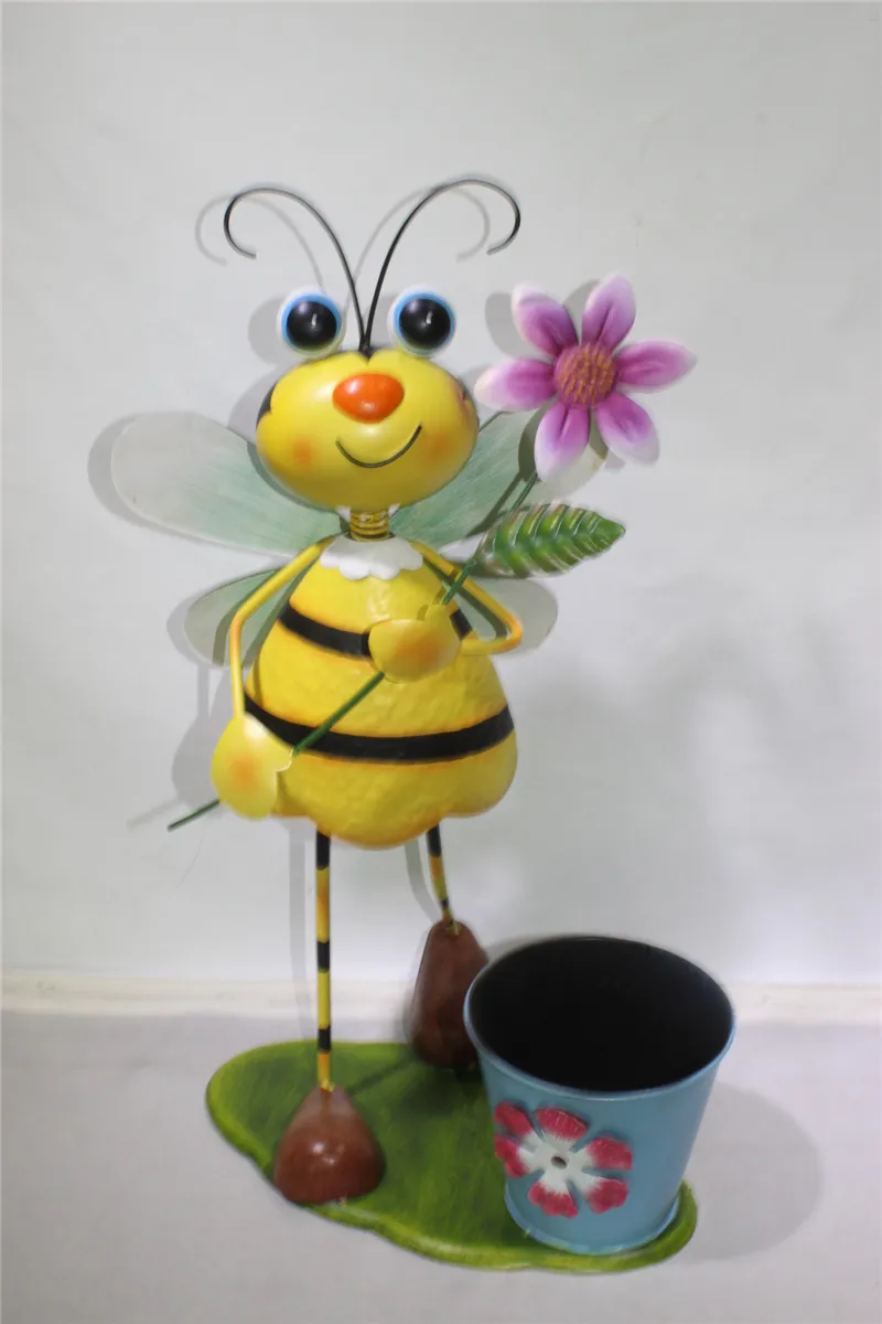 metal  bee flower pot flower planter   NA14B383